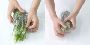 Bọc Rau Bằng Màng Bọc Thực Phẩm