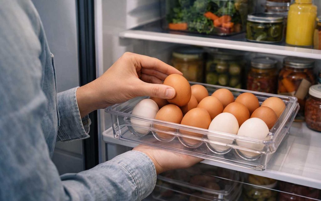 Bảo quản trứng trong ngăn mát tủ lạnhBảo quản trứng trong ngăn mát tủ lạnh