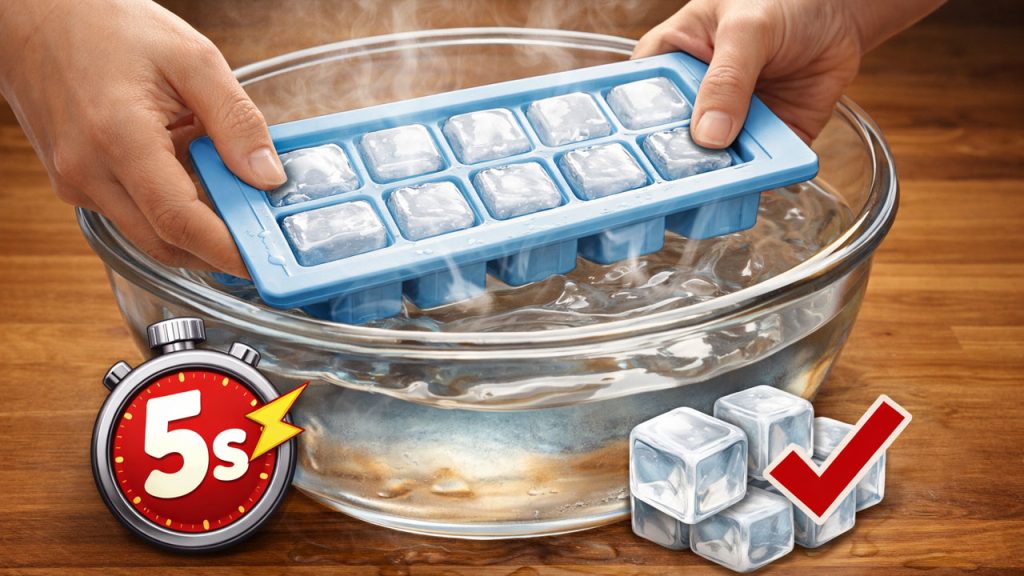 Cách lấy đá ra khỏi khay dễ dàng chỉ trong 5 giây