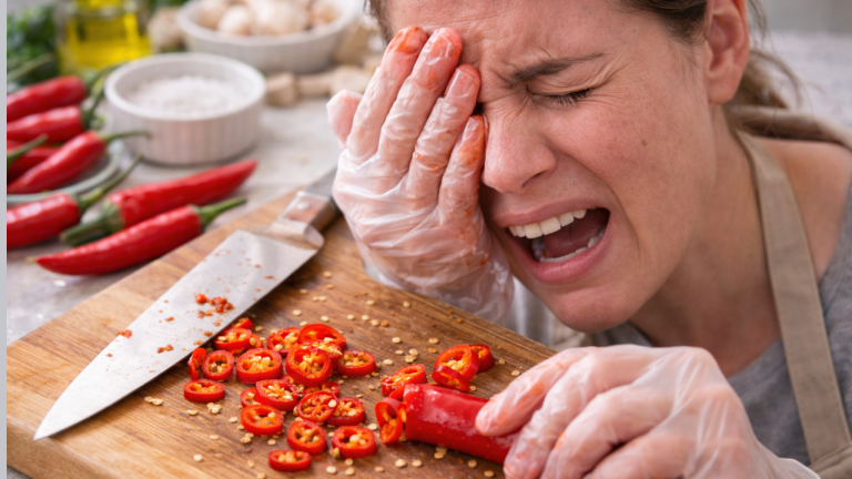 cách cắt ớt không cay tay