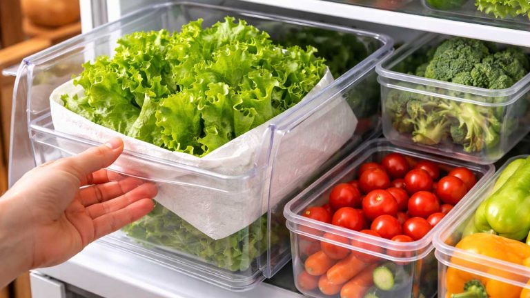 Cách giữ rau tươi lâu trong tủ lạnh