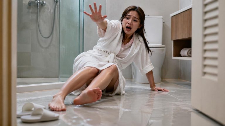 Mẹo chống trơn trượt trong phòng tắm giúp tránh té ngã nguy hiểm