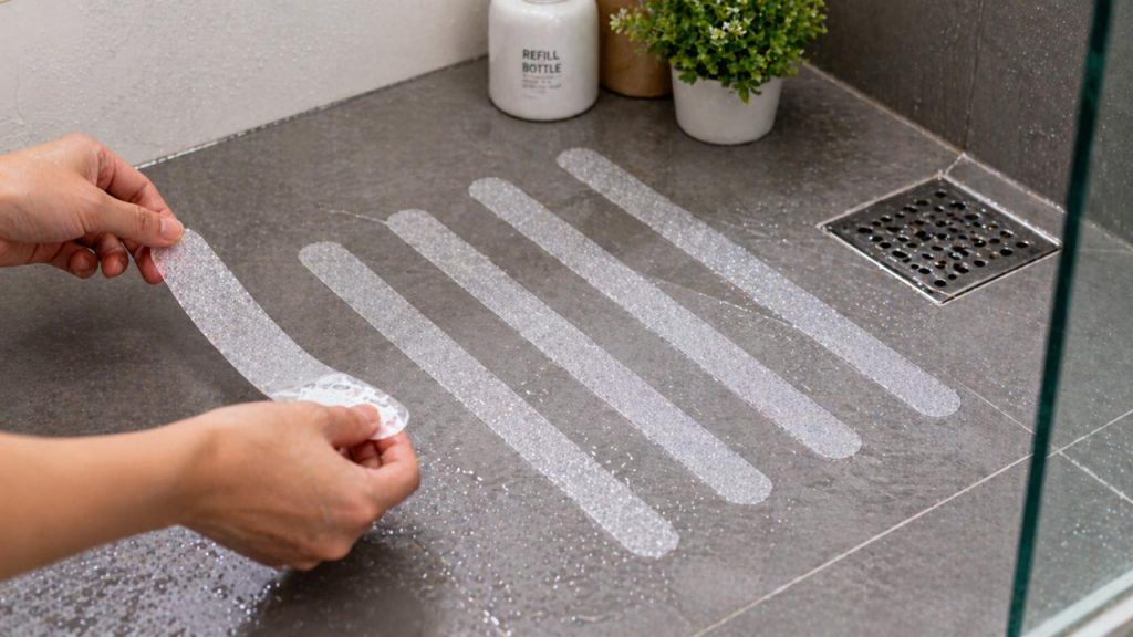 Miếng dán chống trượt nhà tắm giúp tăng độ bám sàn hiệu quả
