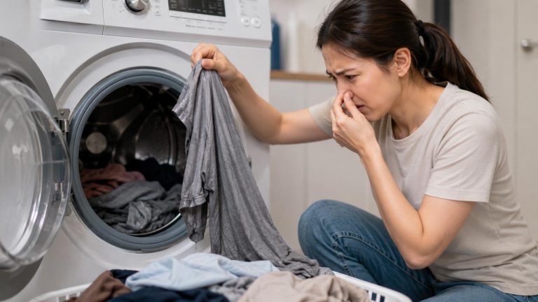 Mẹo chống mùi hôi trong máy giặt khi phát hiện mùi khó chịu từ lồng giặt