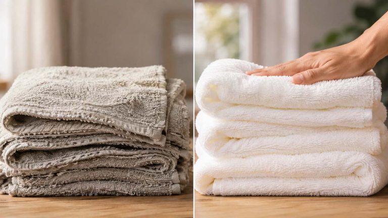 Mẹo làm mềm khăn tắm cứng sau nhiều lần giặt hiệu quả tại nhà