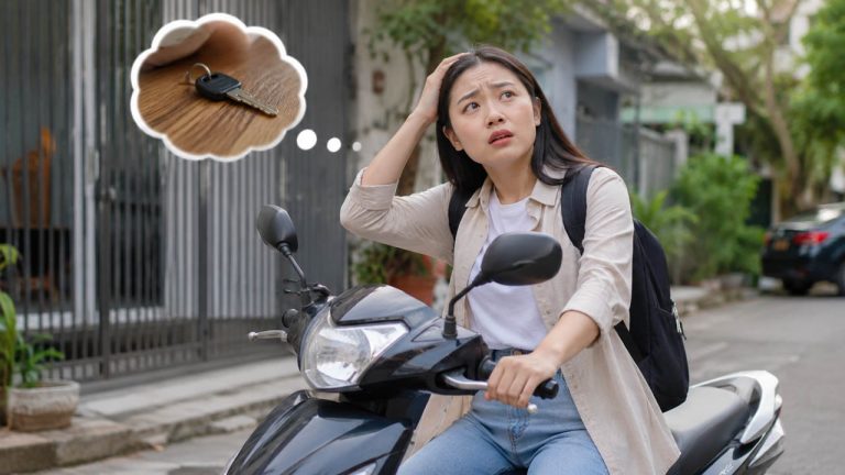 Mẹo tránh quên đồ khi ra ngoài trước khi khởi động xe máy