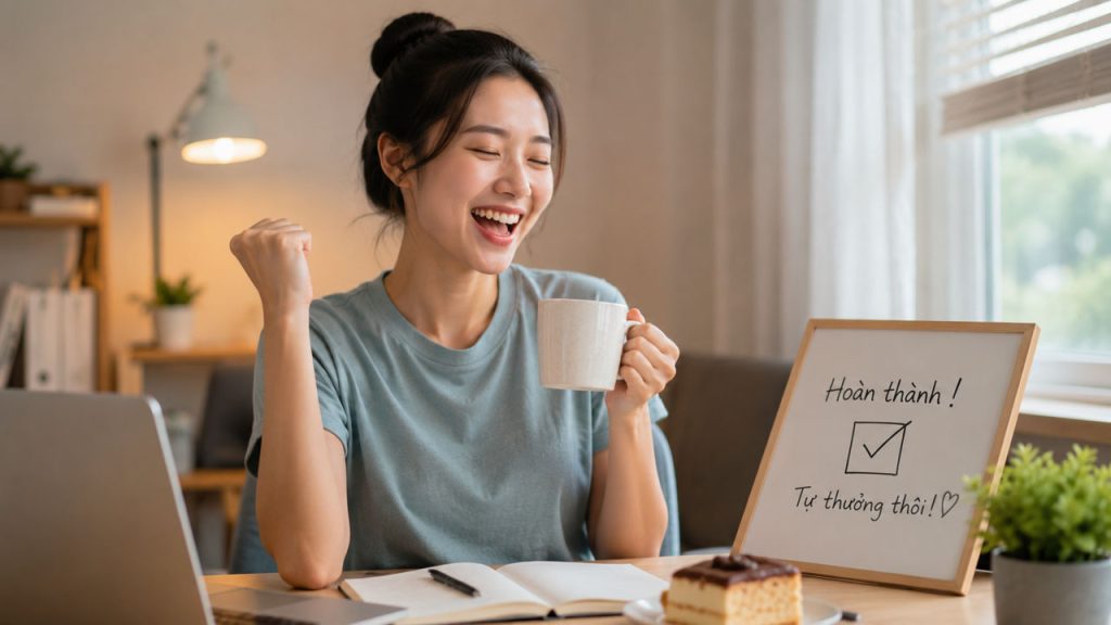 Tự thưởng cho bản thân sau khi hoàn thành công việc