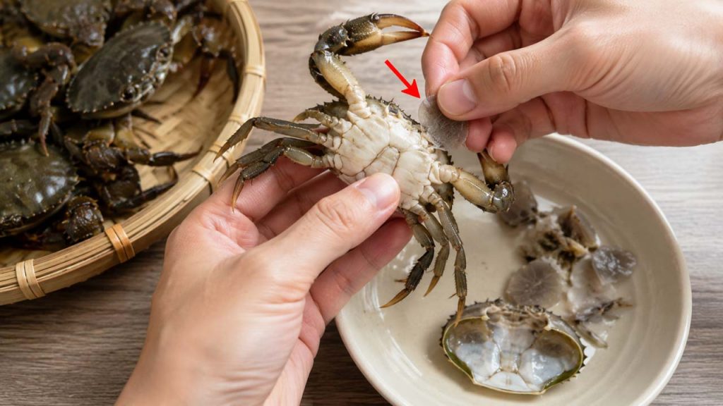 Chọn cua đồng tươi sống giúp khử mùi tanh cua đồng hiệu quả