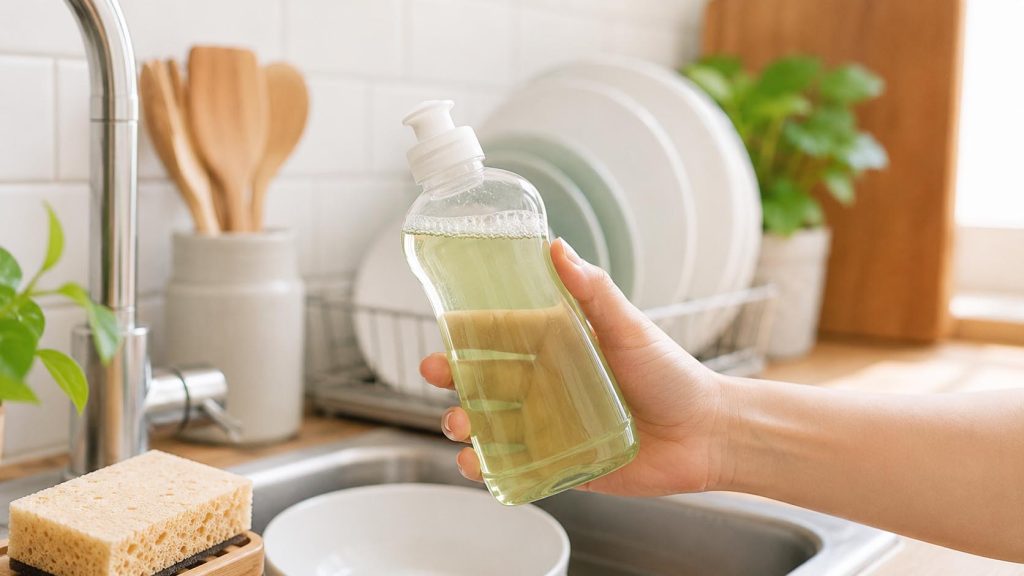 Chọn nước rửa chén dịu nhẹ giúp hạn chế khô da tay