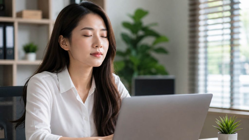 Chớp mắt thường xuyên để giảm khô mắt