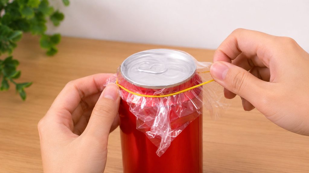 Đậy kín miệng lon nước ngọt sau khi uống để giữ ga