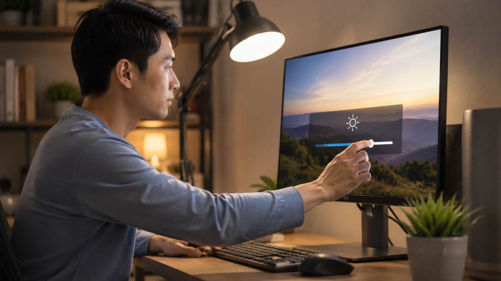 Điều chỉnh độ sáng màn hình phù hợp