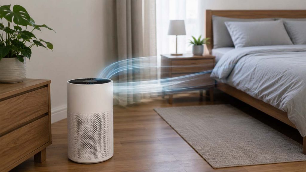 Máy lọc không khí giúp loại bỏ mùi khói nhang