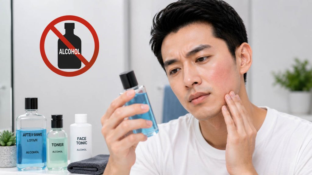 Không sử dụng sản phẩm chứa cồn mạnh sau khi cạo râu