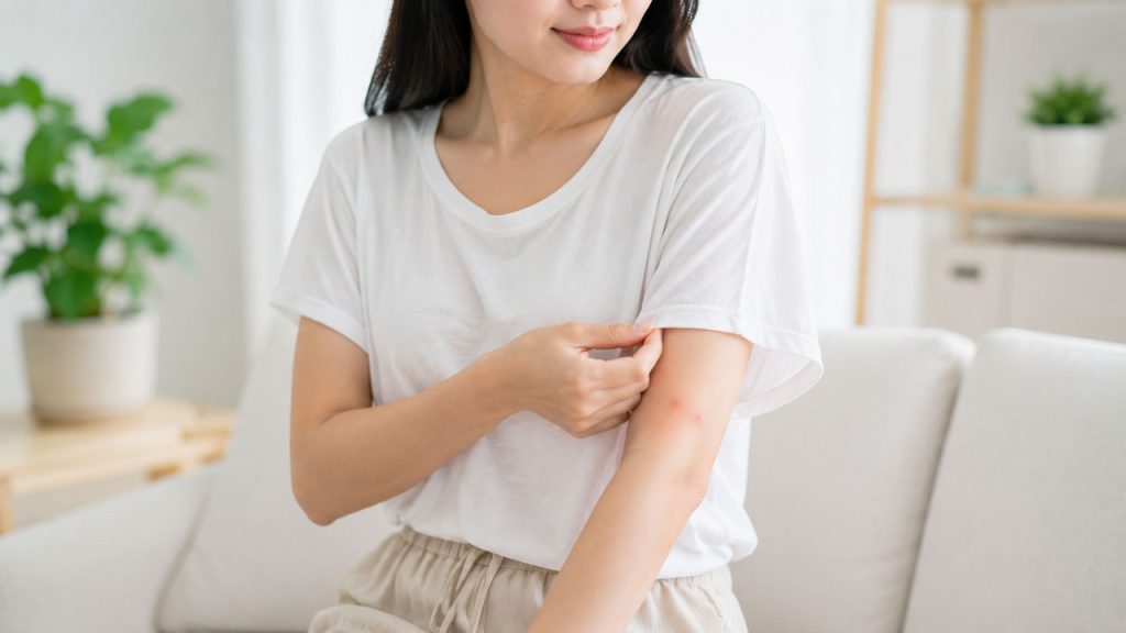 Mặc quần áo thoáng mát giúp hạn chế kích ứng vùng da bị muỗi đốt