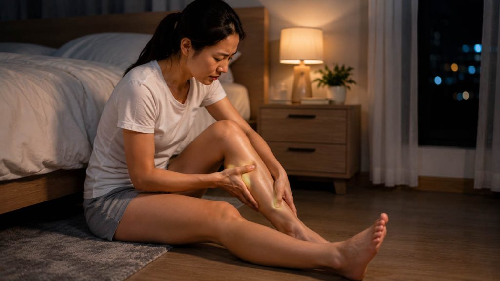 Massage vùng cơ đang co cứng