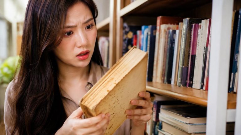 Mẹo bảo quản sách không bị ố vàng theo thời gian khi lấy sách từ kệ sách