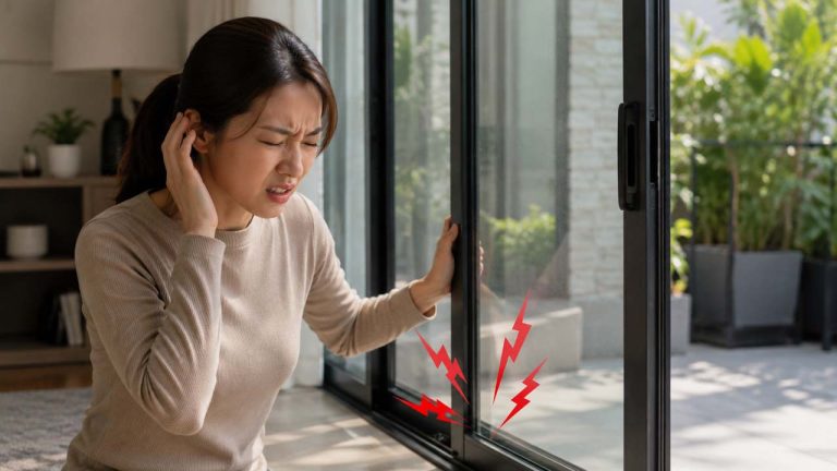Mẹo giữ cửa lùa trượt êm ái không kêu két két khi đóng mở