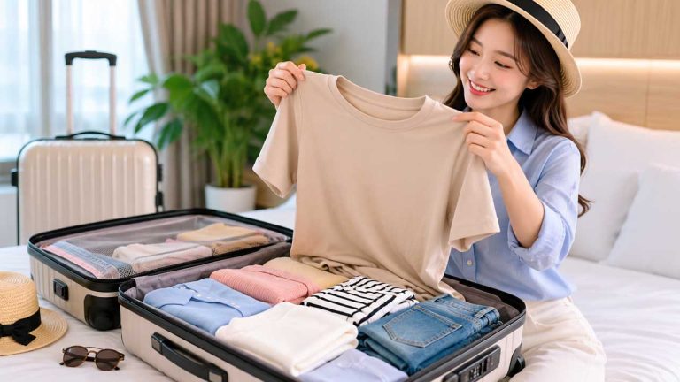 Mẹo giữ quần áo không nhăn trong vali khi đi du lịch