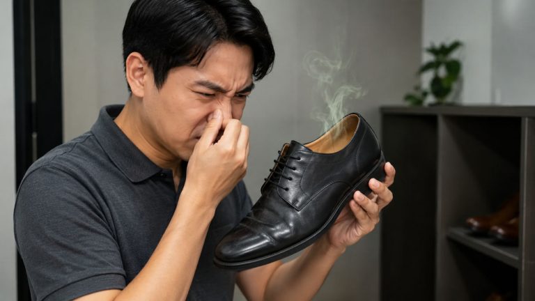 Mẹo khử mùi ẩm trong giày da khi phát hiện giày da có mùi khó chịu