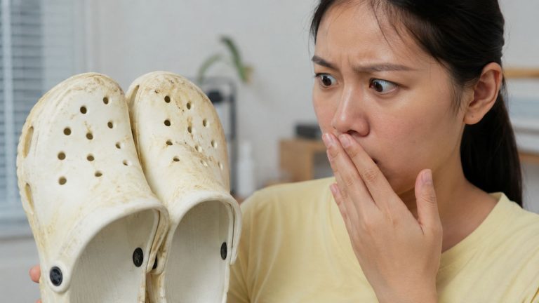 Mẹo làm sạch dép xốp bị ố vàng với người phát hiện đôi dép bị ngả màu