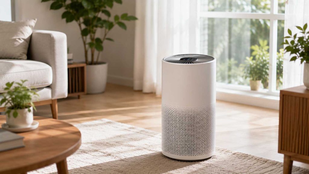 Sử dụng máy lọc không khí giúp giảm bụi trong nhà
