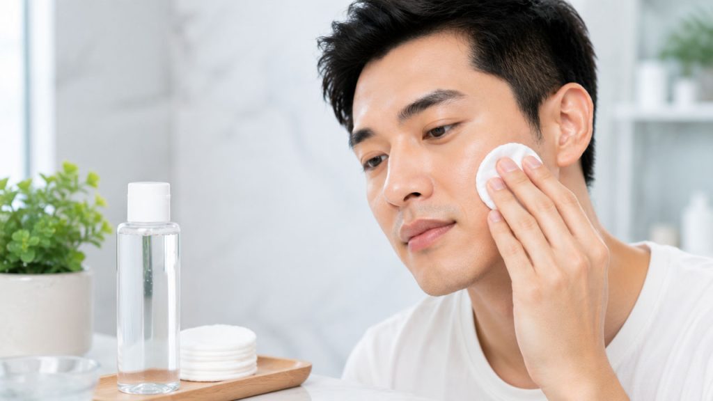 Nước hoa hồng dịu nhẹ giúp làm dịu da sau khi cạo râu
