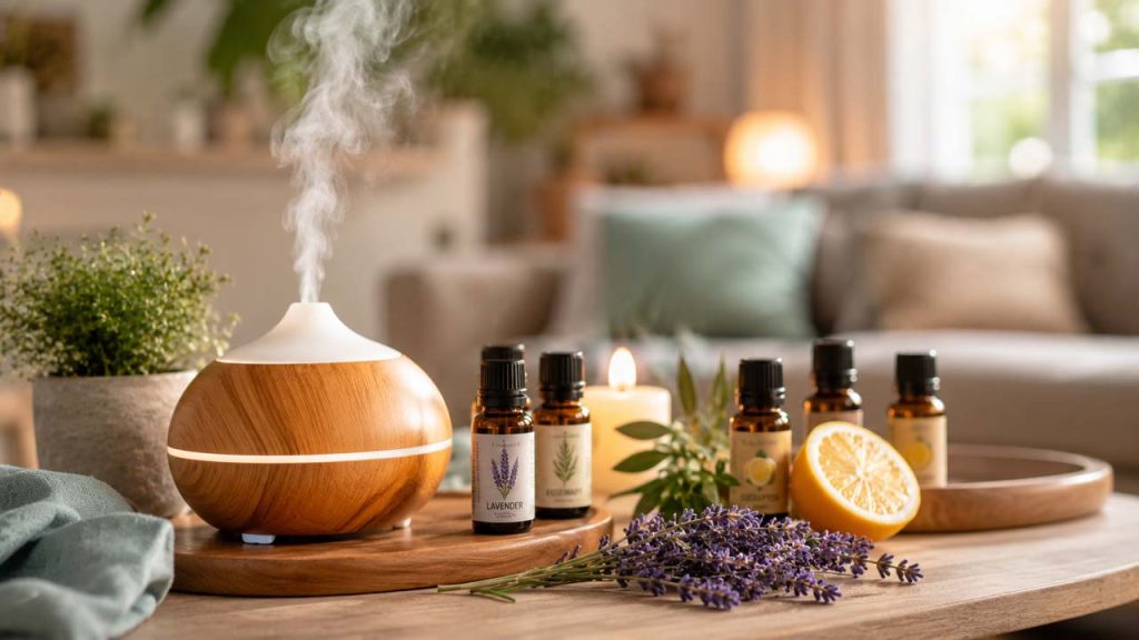 Sử dụng tinh dầu thiên nhiên giúp nhà luôn có mùi thơm dễ chịu