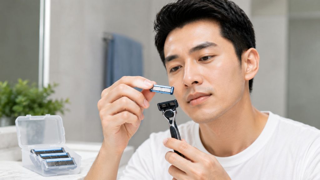 Thay dao cạo thường xuyên giúp hạn chế rát da khi cạo râu