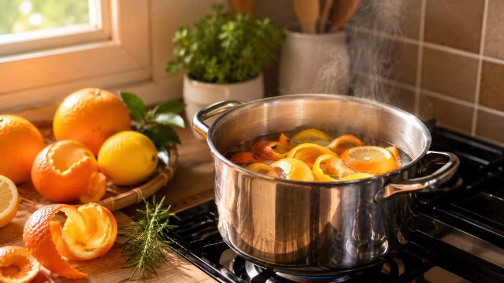 Sử dụng vỏ cam chanh để tạo hương thơm tự nhiên cho ngôi nhà
