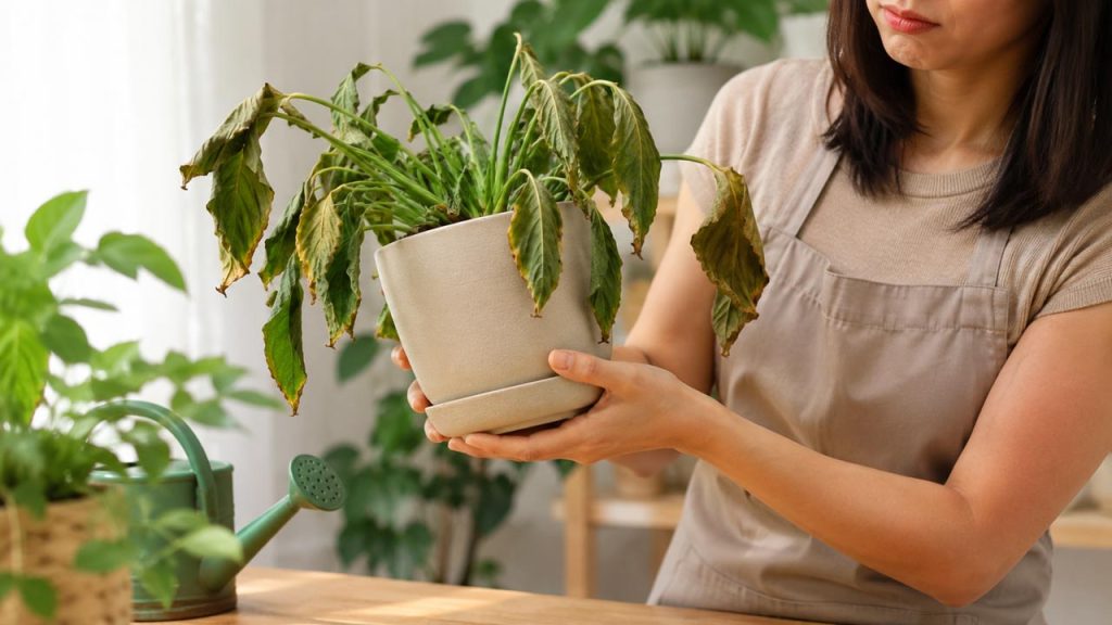 Chậu cây trở nên nhẹ hơn bình thường