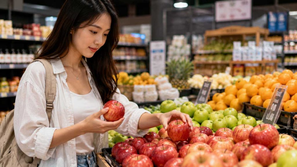 Chọn trái cây còn cứng và tươi trước khi mang đi
