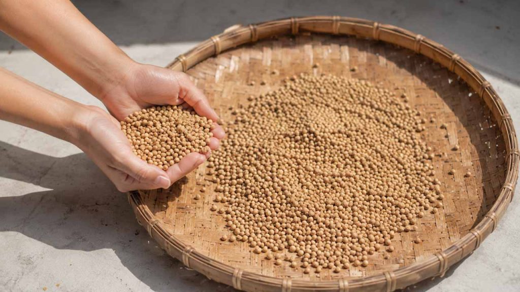 Đảm bảo hạt giống thật khô trước khi cất