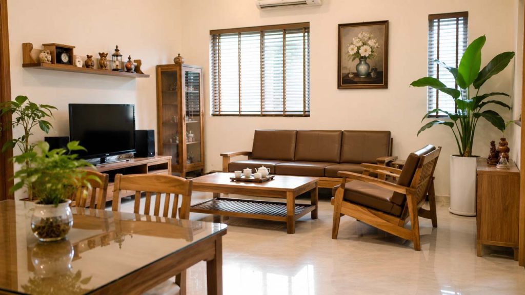 Đặt đồ gỗ ở nơi có độ ẩm ổn định