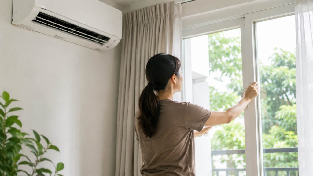 Đóng kín cửa khi sử dụng điều hòa để tránh thất thoát hơi lạnh