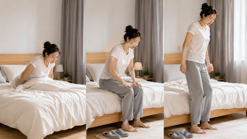 Đứng dậy từ từ thay vì bật dậy ngay giúp cơ thể thích nghi tốt hơn