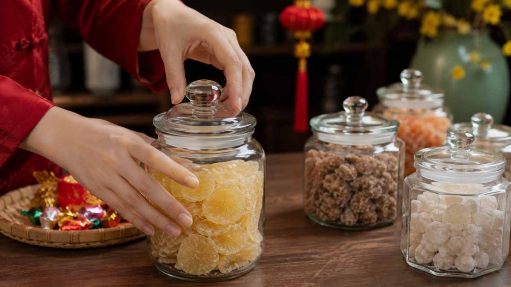 Bảo quản mứt Tết trong hũ thủy tinh kín