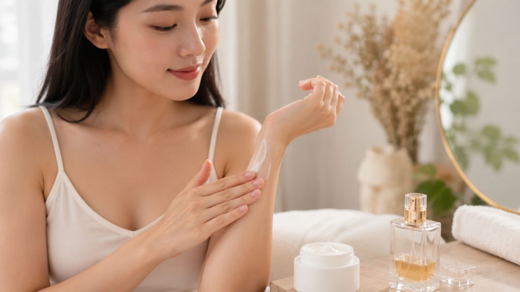 Dưỡng ẩm da trước khi xịt nước hoa