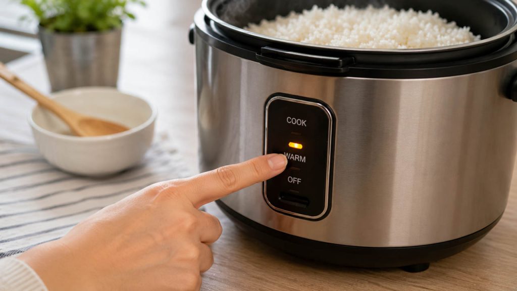 Giữ nồi cơm ở chế độ Warm