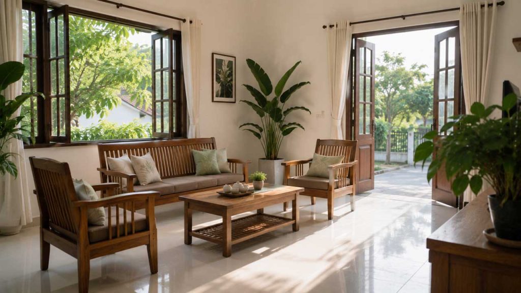 Giữ phòng luôn thông thoáng để bảo vệ đồ gỗ