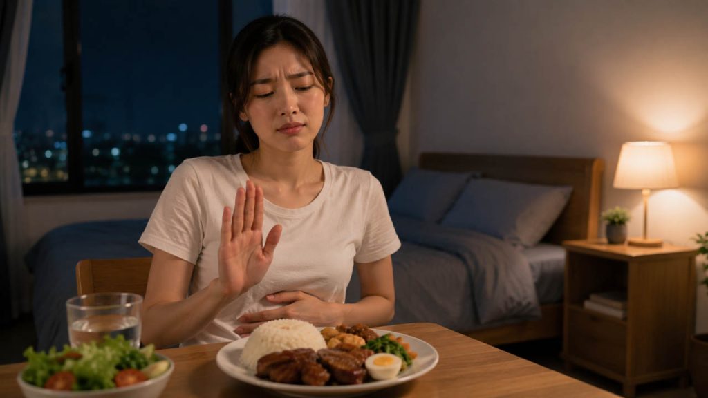 Hạn chế ăn quá no trước khi đi ngủ giúp ngủ ngon hơn