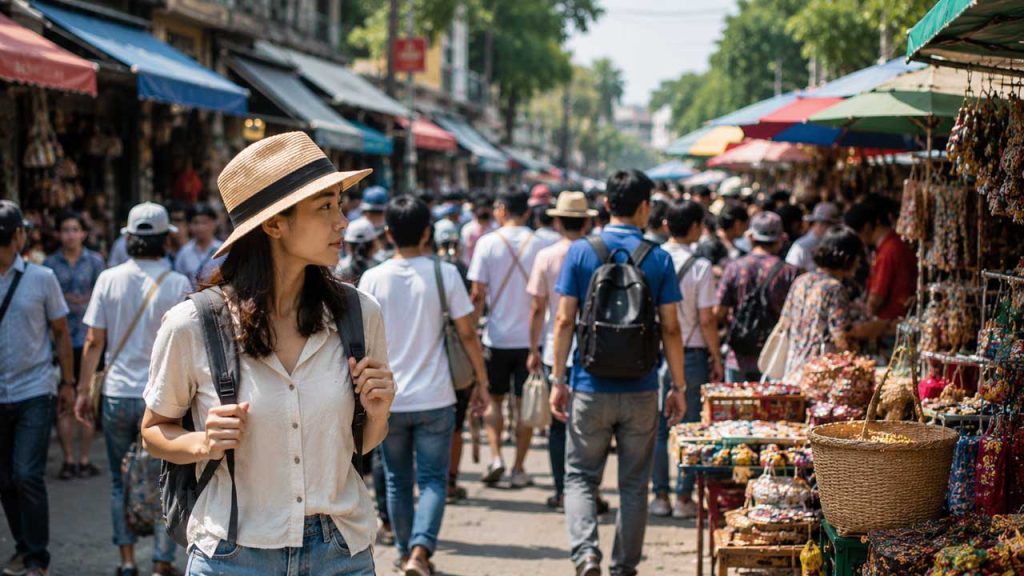 Hạn chế mua hàng ở khu vực quá đông khách