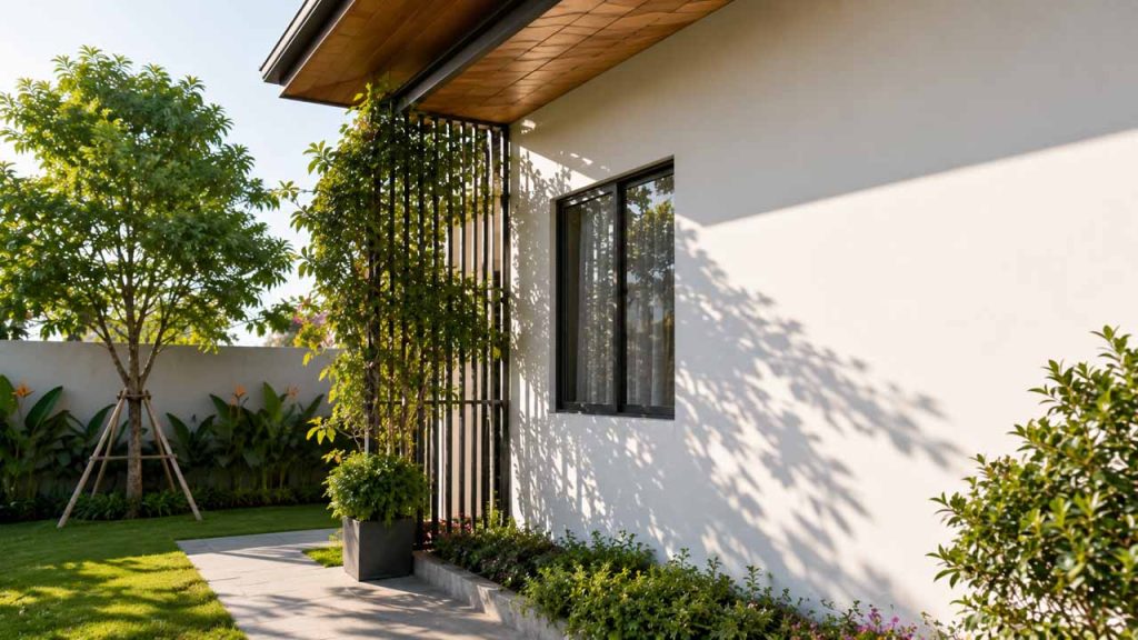 Hạn chế để tường chịu nắng trực tiếp quá lâu