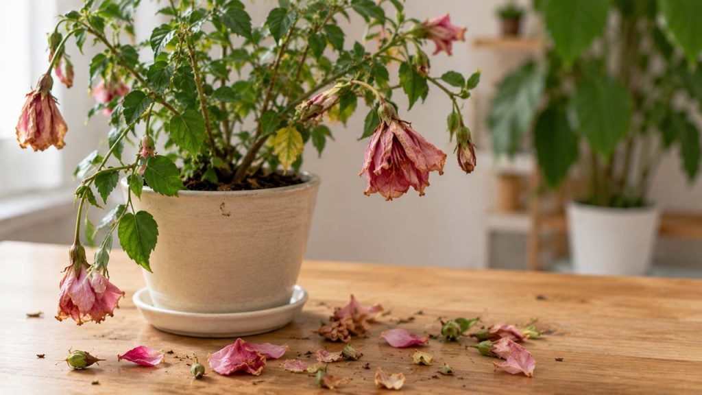 Hoa và nụ dễ rụng khi cây thiếu nước