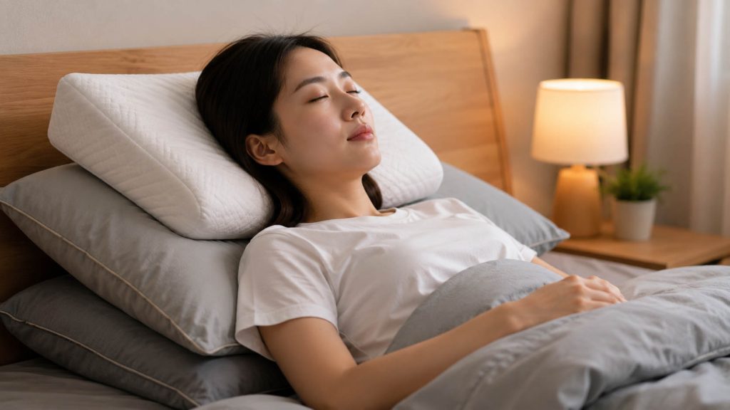 Kê cao đầu khi ngủ giúp giảm nghẹt mũi