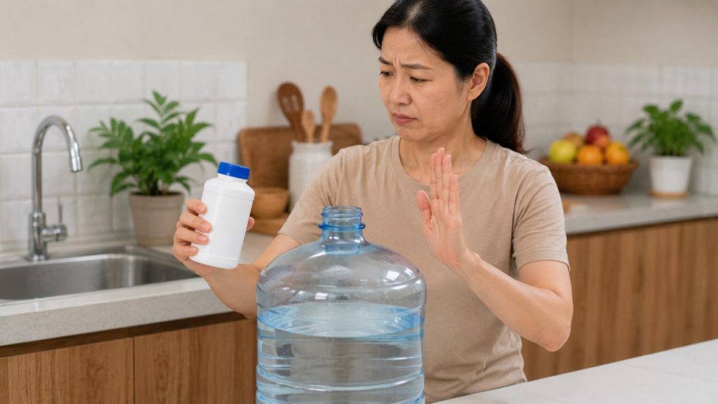 Không lạm dụng hóa chất để khử clo trong nước