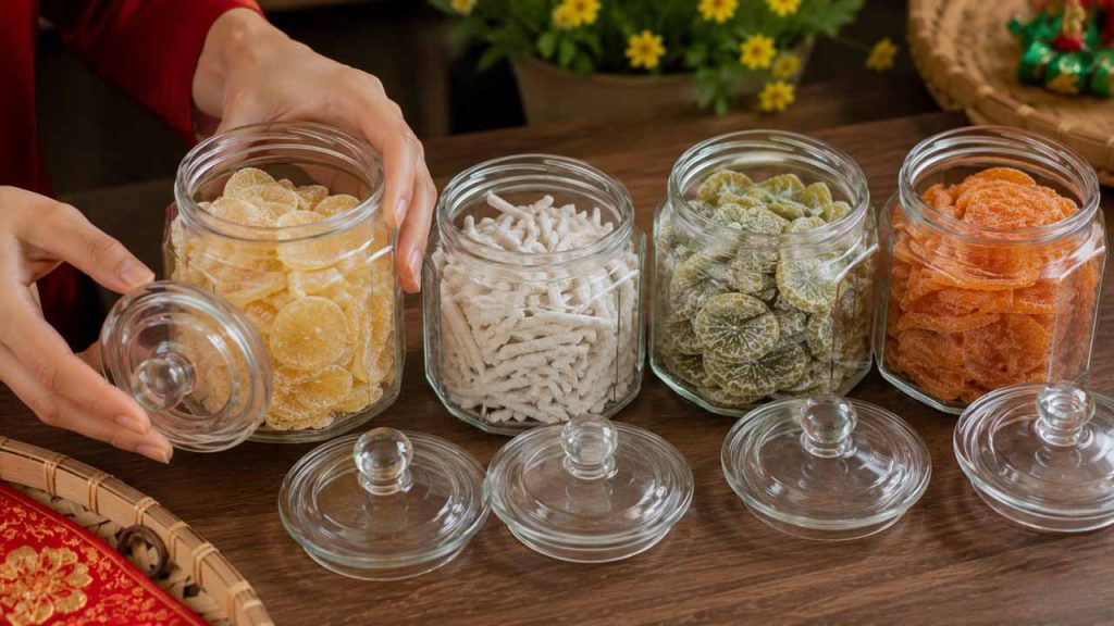 Không trộn nhiều loại mứt trong cùng một hộp