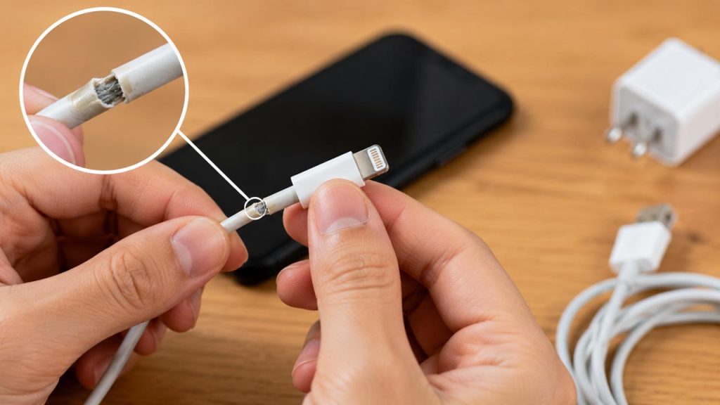 Kiểm tra đầu dây sạc định kỳ để phát hiện hư hỏng