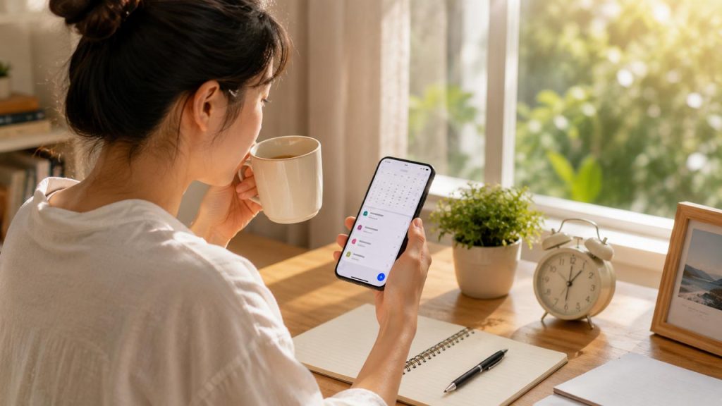 Tạo thói quen kiểm tra lịch mỗi sáng