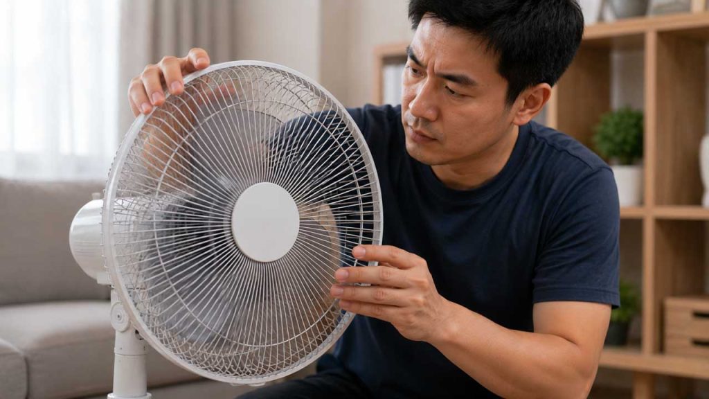 Kiểm tra lồng quạt điện
